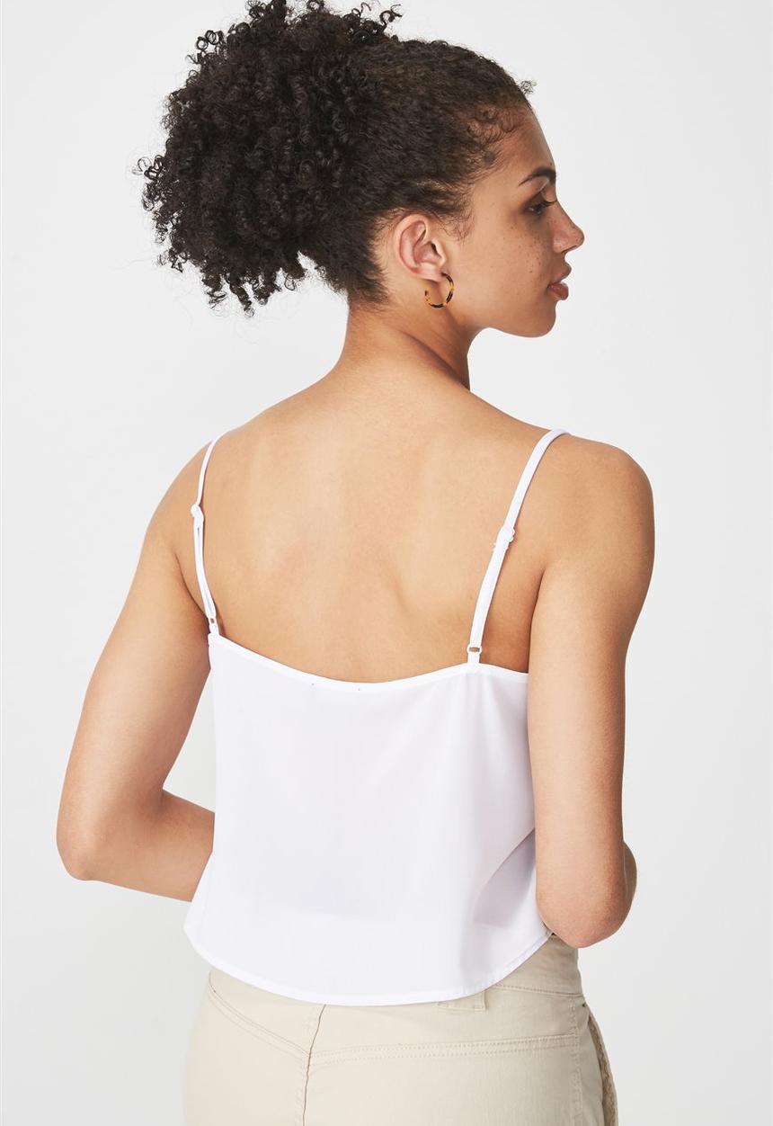 Cotton On - Grace button cami - white