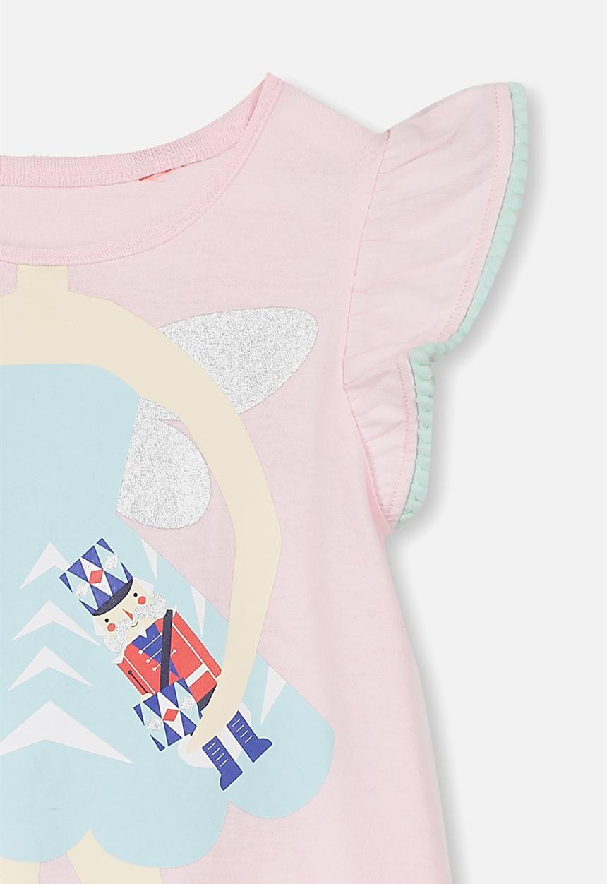 Cotton On - Katie flutter sleeve nightie - pink