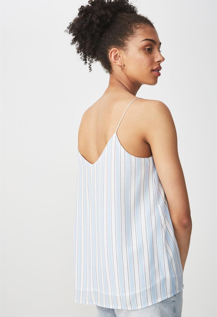 Cotton On - Astrid cami top - stripe blue 