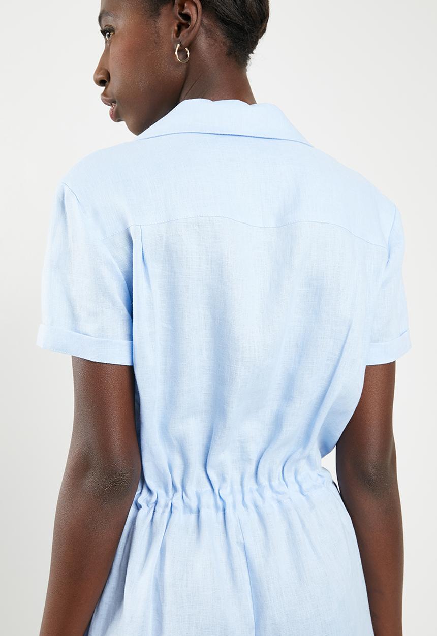 Superbalist - Linen blend jumpsuit - blue 
