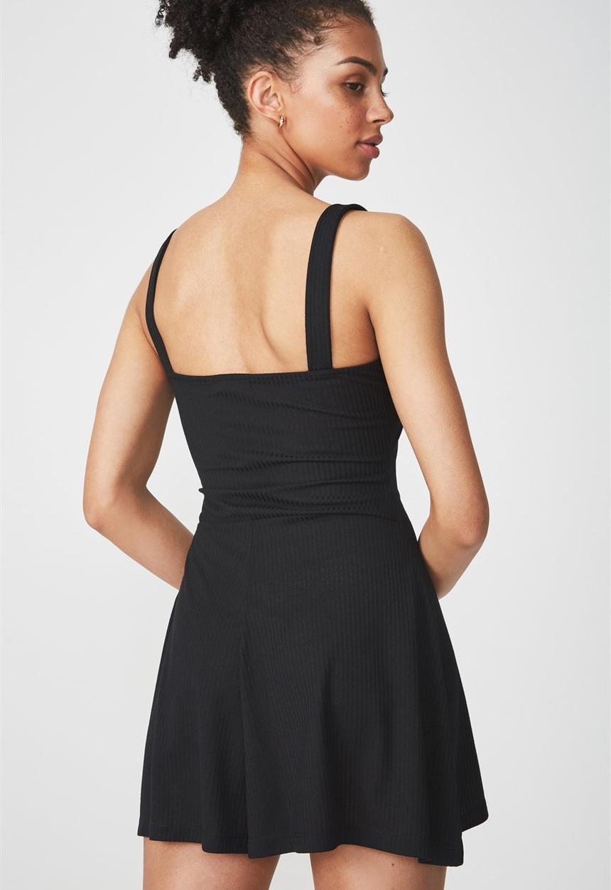 Cotton On - Ronnie strappy playsuit - black
