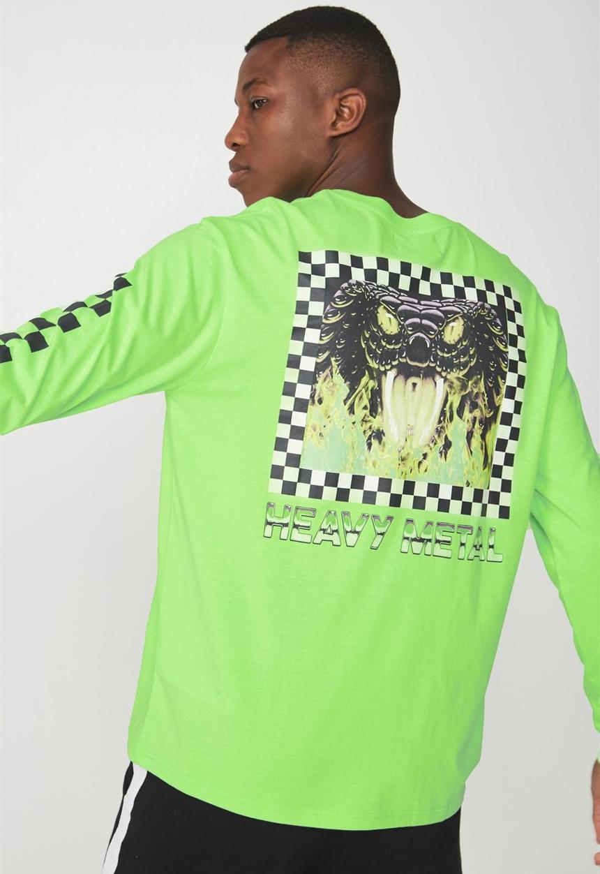 Cotton On - Tbar long sleeve tee - green
