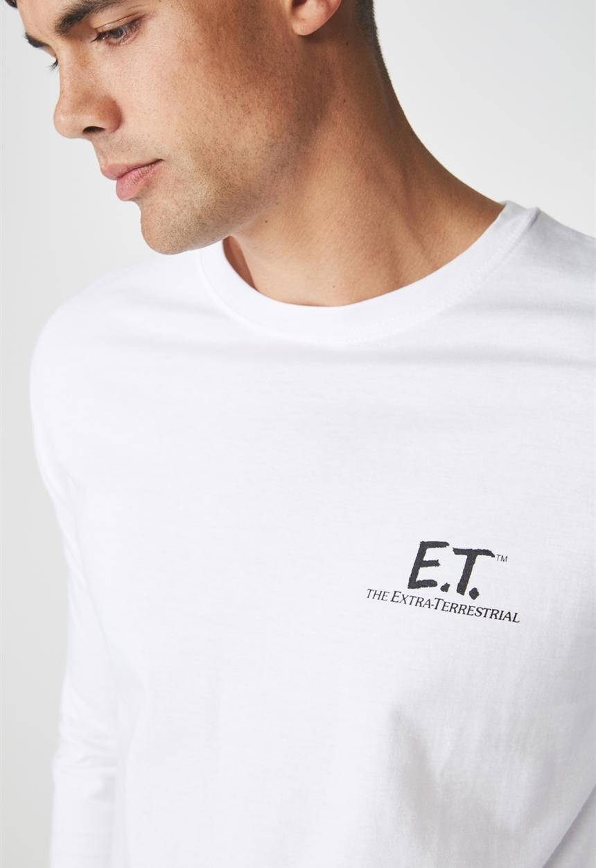 Cotton On - Tbar collaboration long sleeve tee - white