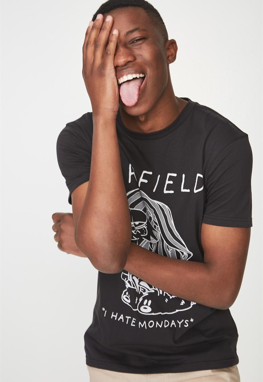 Cotton On - Tbar collaboration short sleeve tee - black