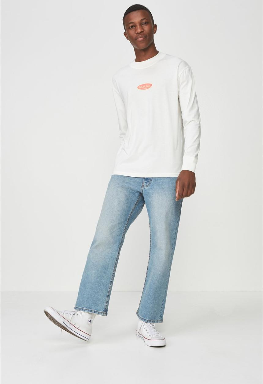 Cotton On - Tbar long sleeve tee - white