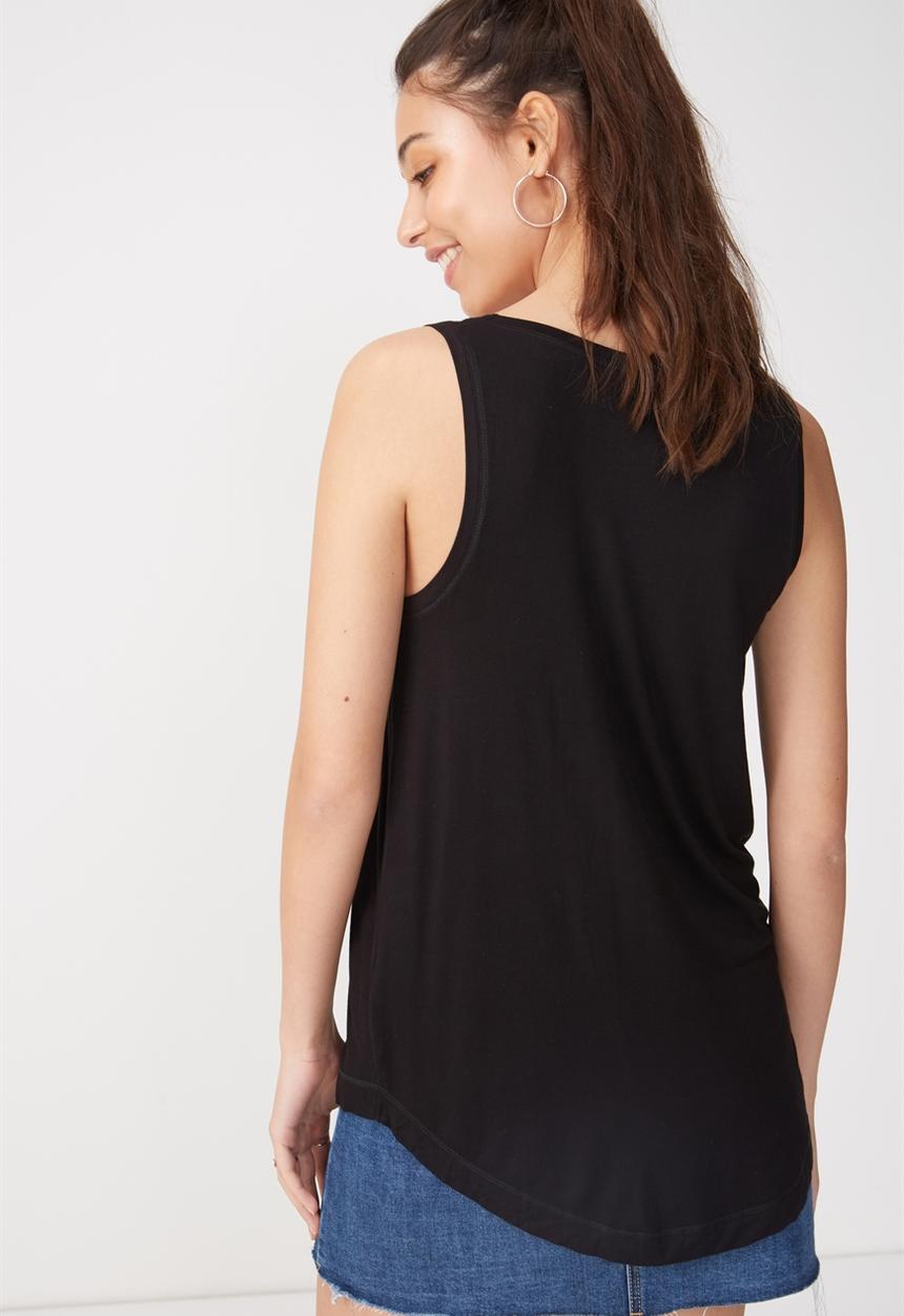 Cotton On - Marissa sleeveless tank top - black