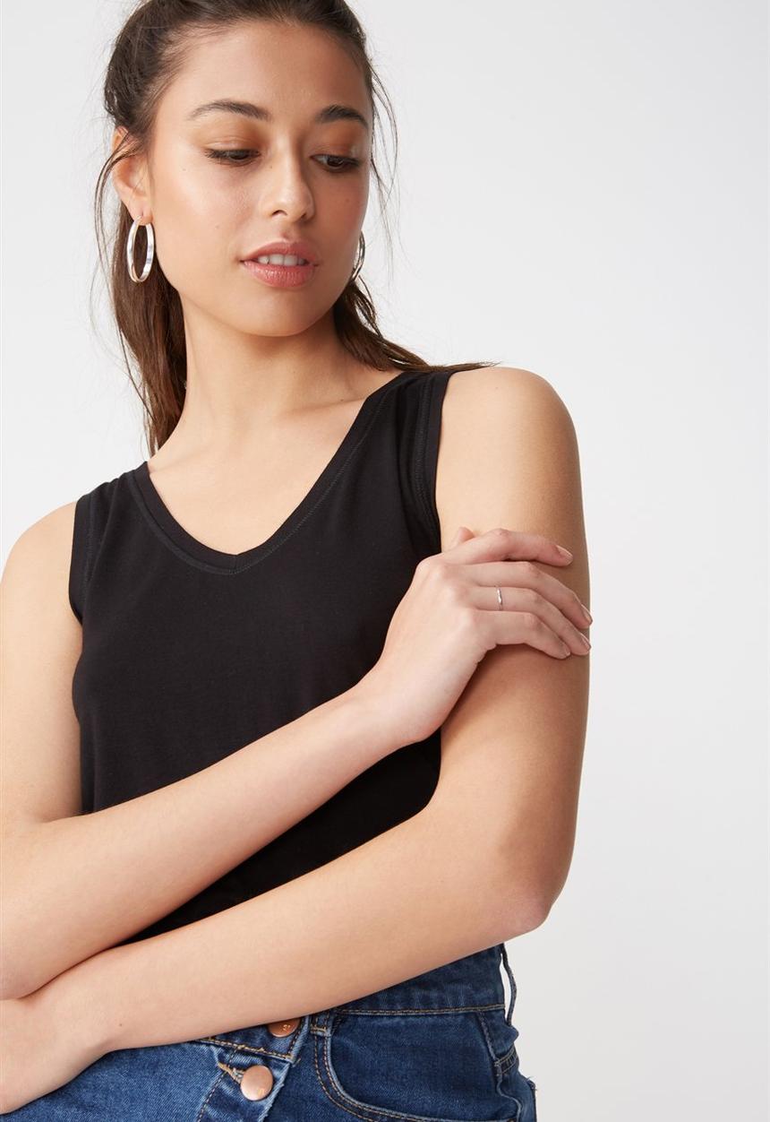 Cotton On - Marissa sleeveless tank top - black