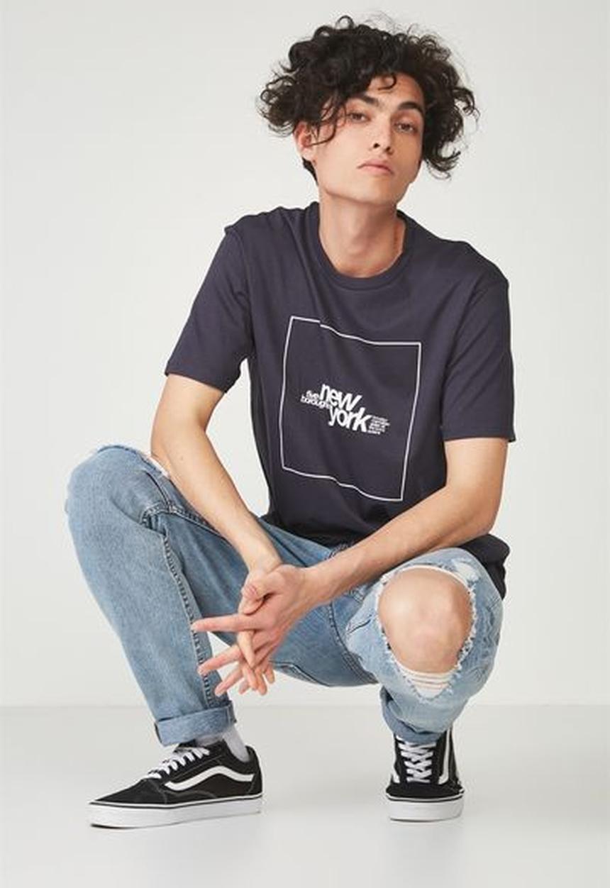 Cotton On - Tbar short sleeve tee 2 - navy