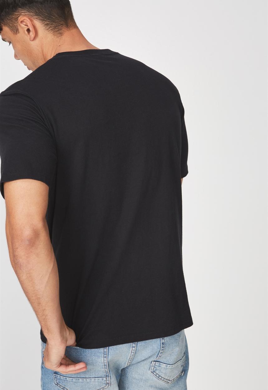 Cotton On - Tbar collaboration short sleeve tee - black