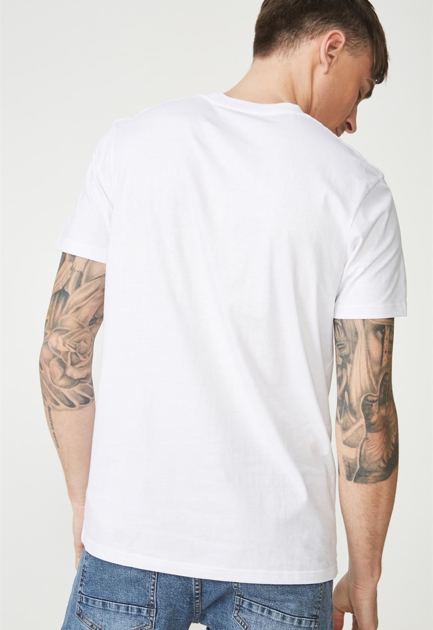 Cotton On - Tbar collaboration short sleeve tee - white