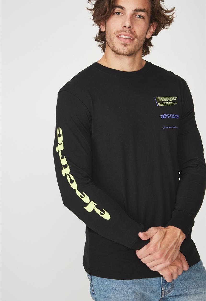 Cotton On - Tbar long sleeve tee - black