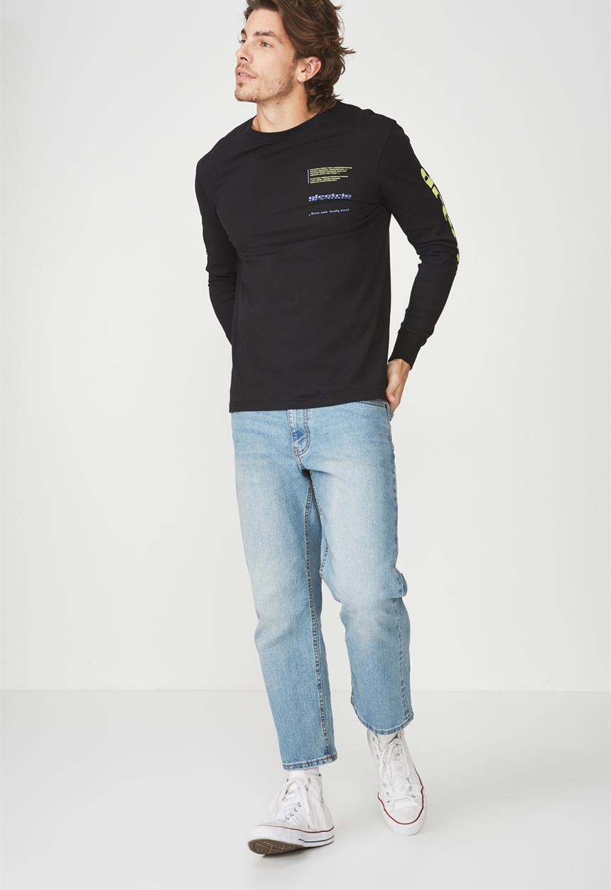 Cotton On - Tbar long sleeve tee - black