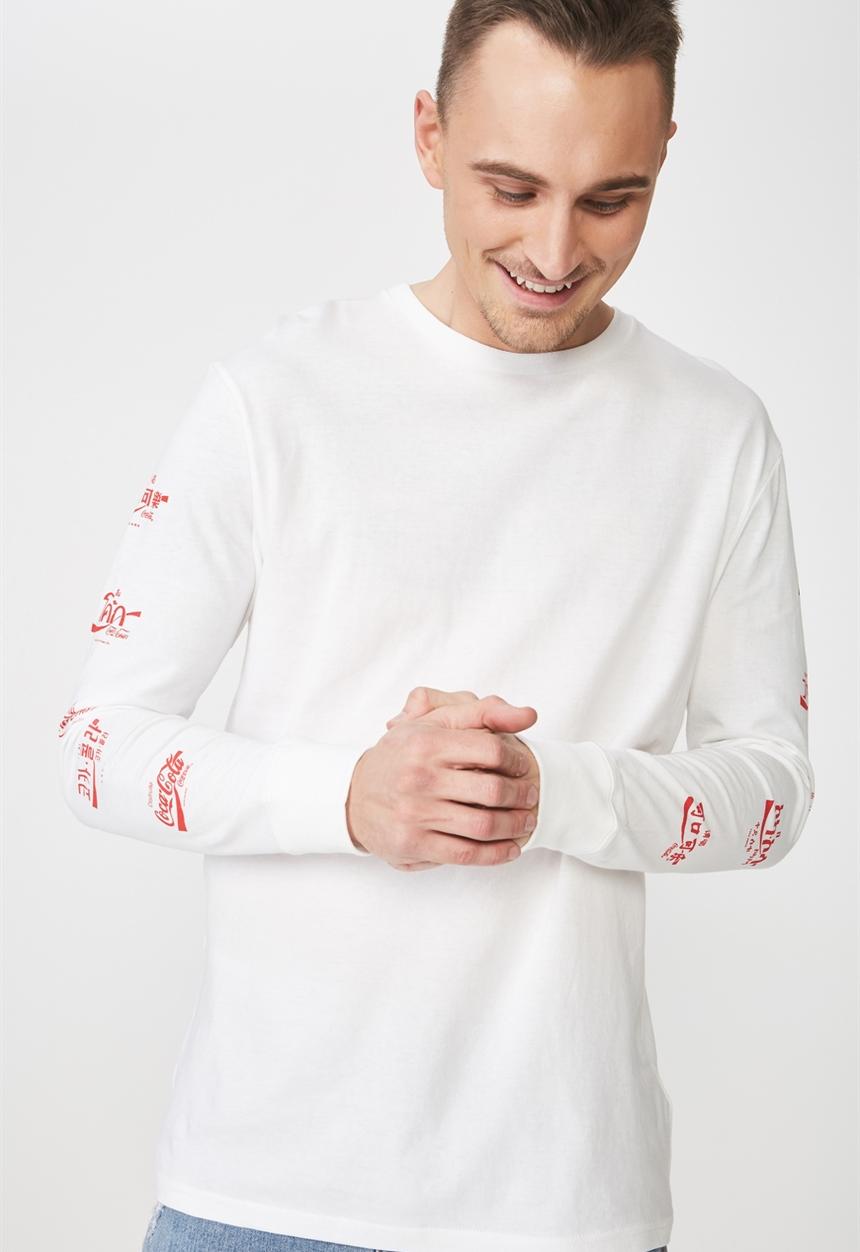 Cotton On - Tbar collaboration long sleeve tee - white