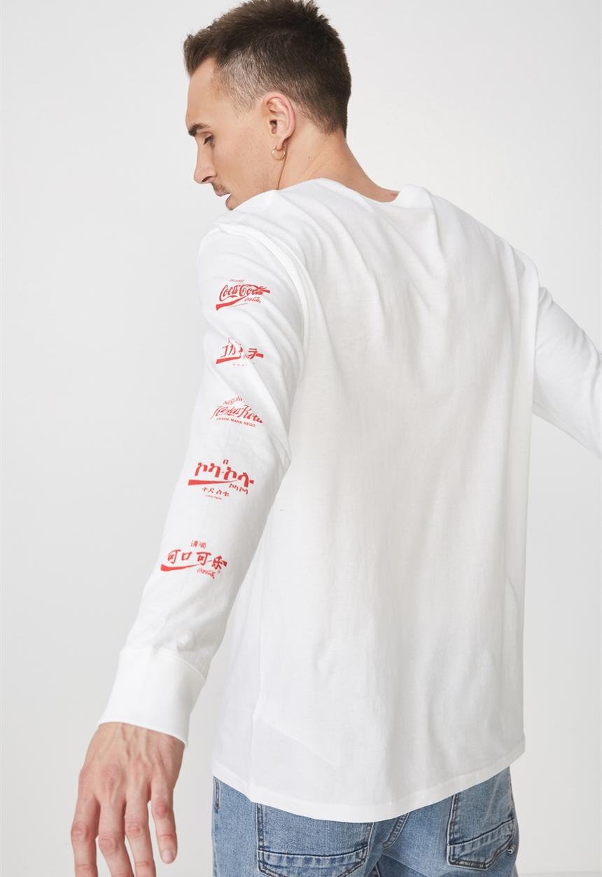 Cotton On - Tbar collaboration long sleeve tee - white