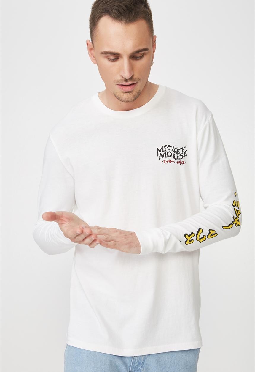 Cotton On - Tbar collaboration long sleeve tee - white