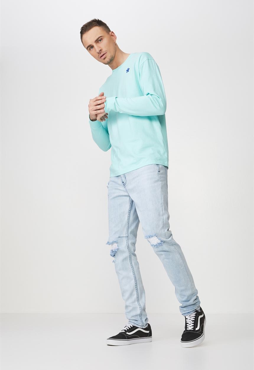 Cotton On - Tbar long sleeve tee - blue