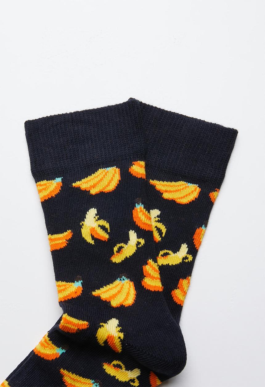 Happy Socks - Kids cherry socks 2 pack - navy & black