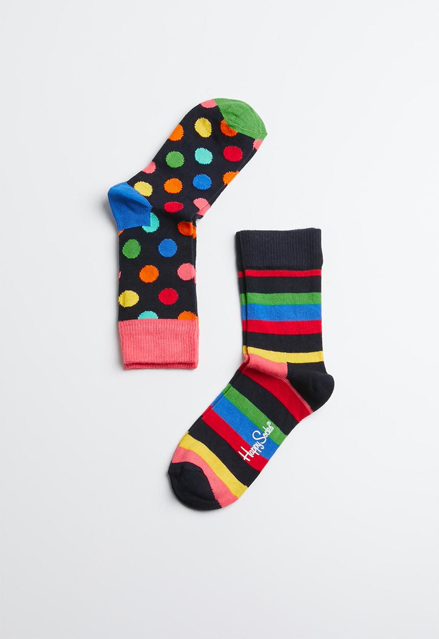 Happy Socks - Kids big dot socks 2 pack - multi