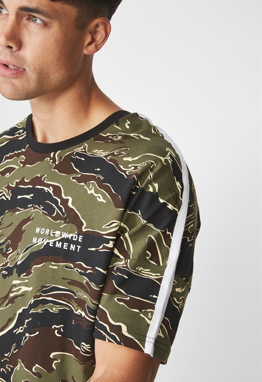 Cotton On - Drop shoulder longline tee - multi