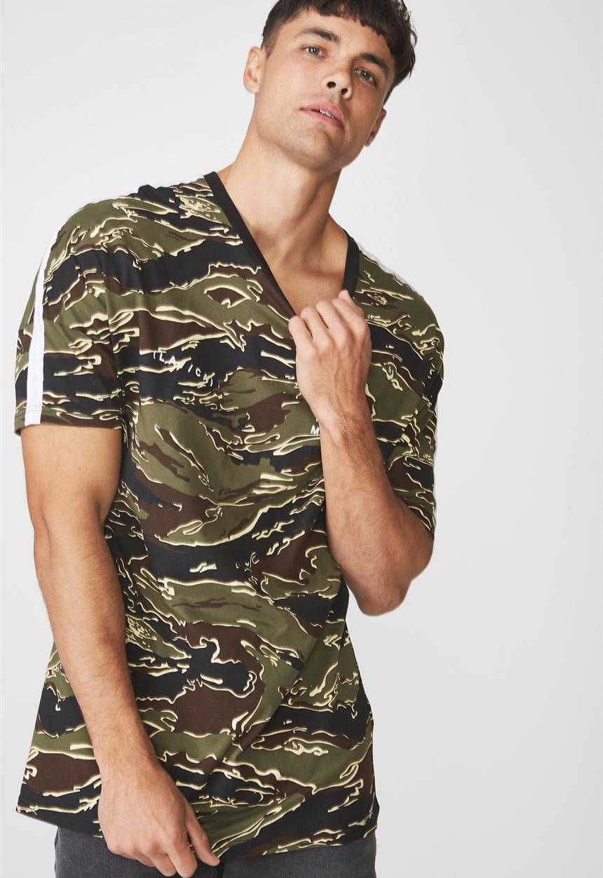Cotton On - Drop shoulder longline tee - multi