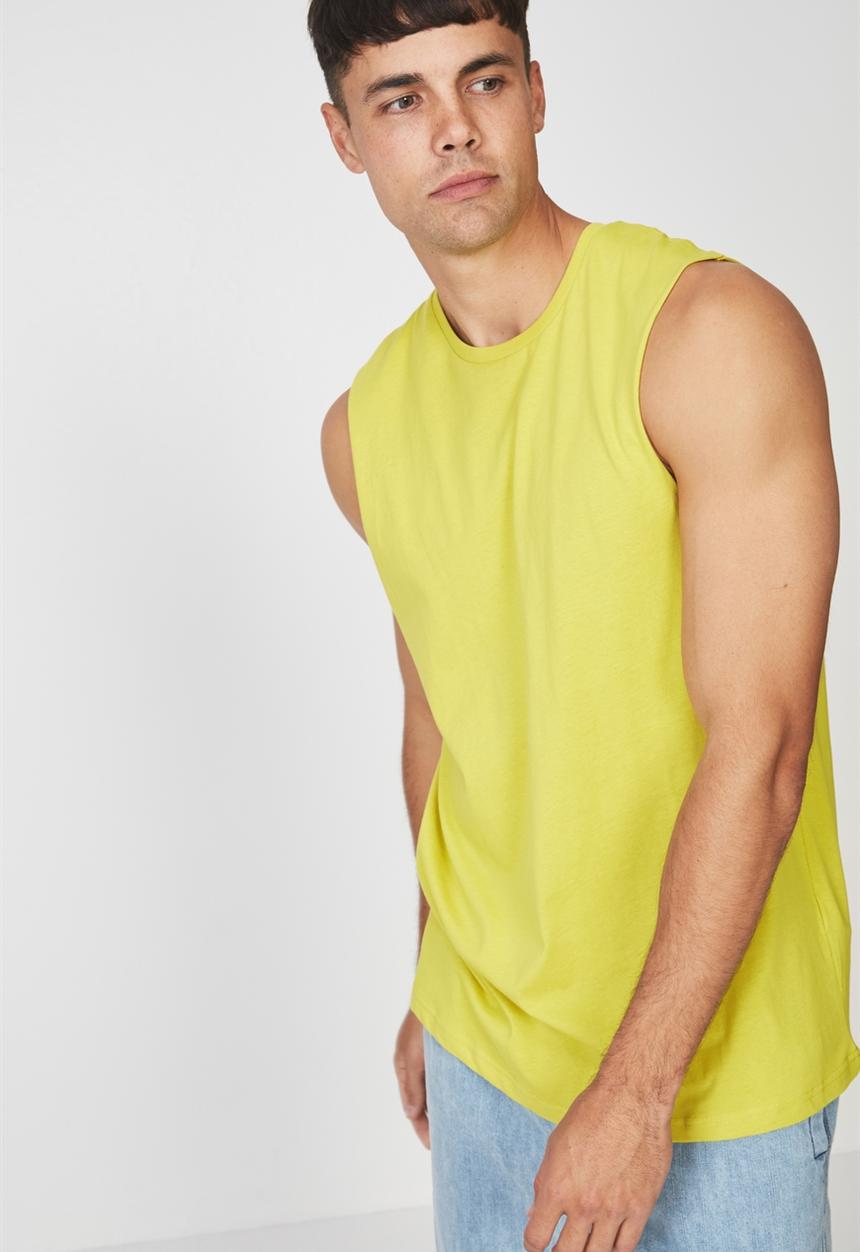 Cotton On - Essential muscle tank - yellow