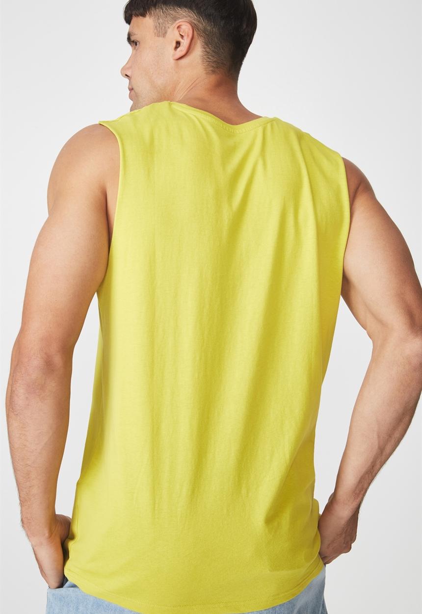 Cotton On - Essential muscle tank - yellow