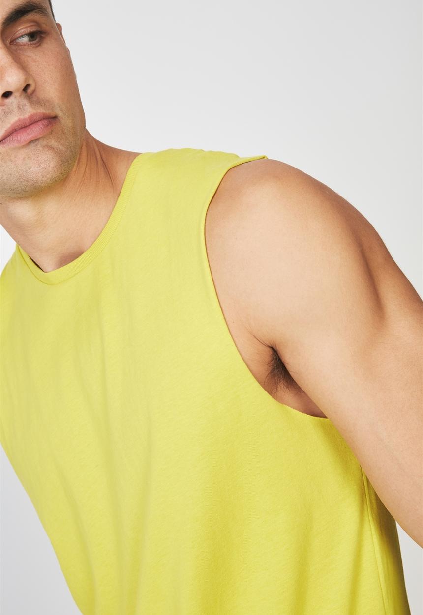 Cotton On - Essential muscle tank - yellow