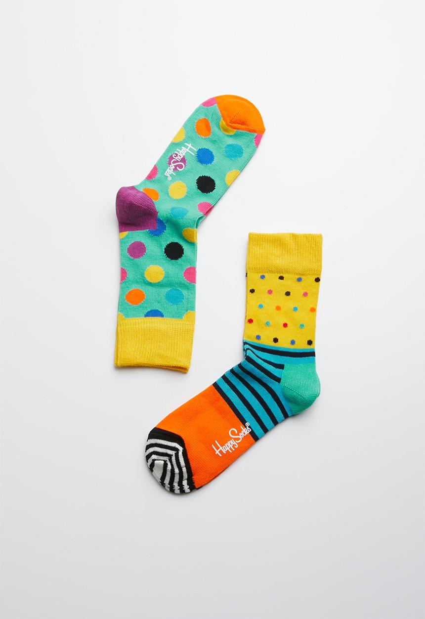 Happy Socks - Kids nautical big dot socks 2 pack - multi