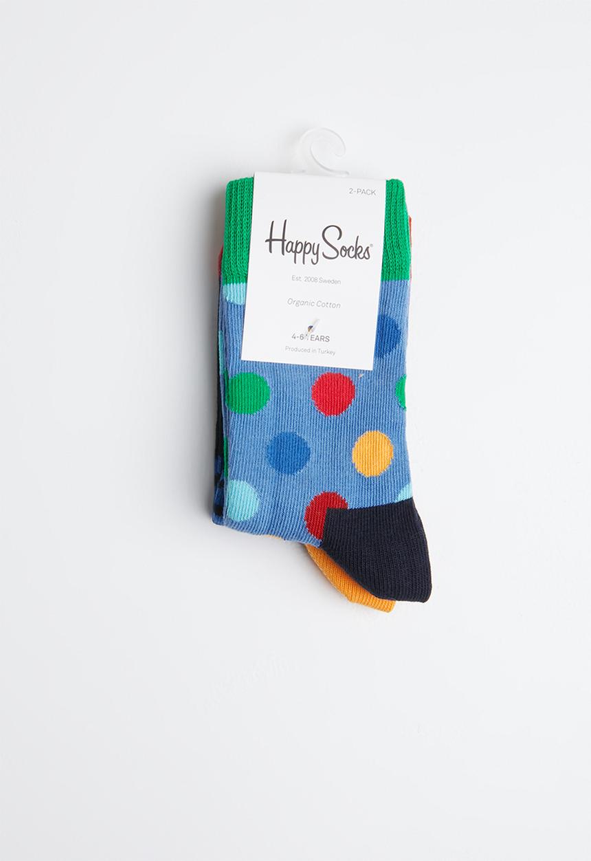 Happy Socks - Kids dot socks 2 pack - multi