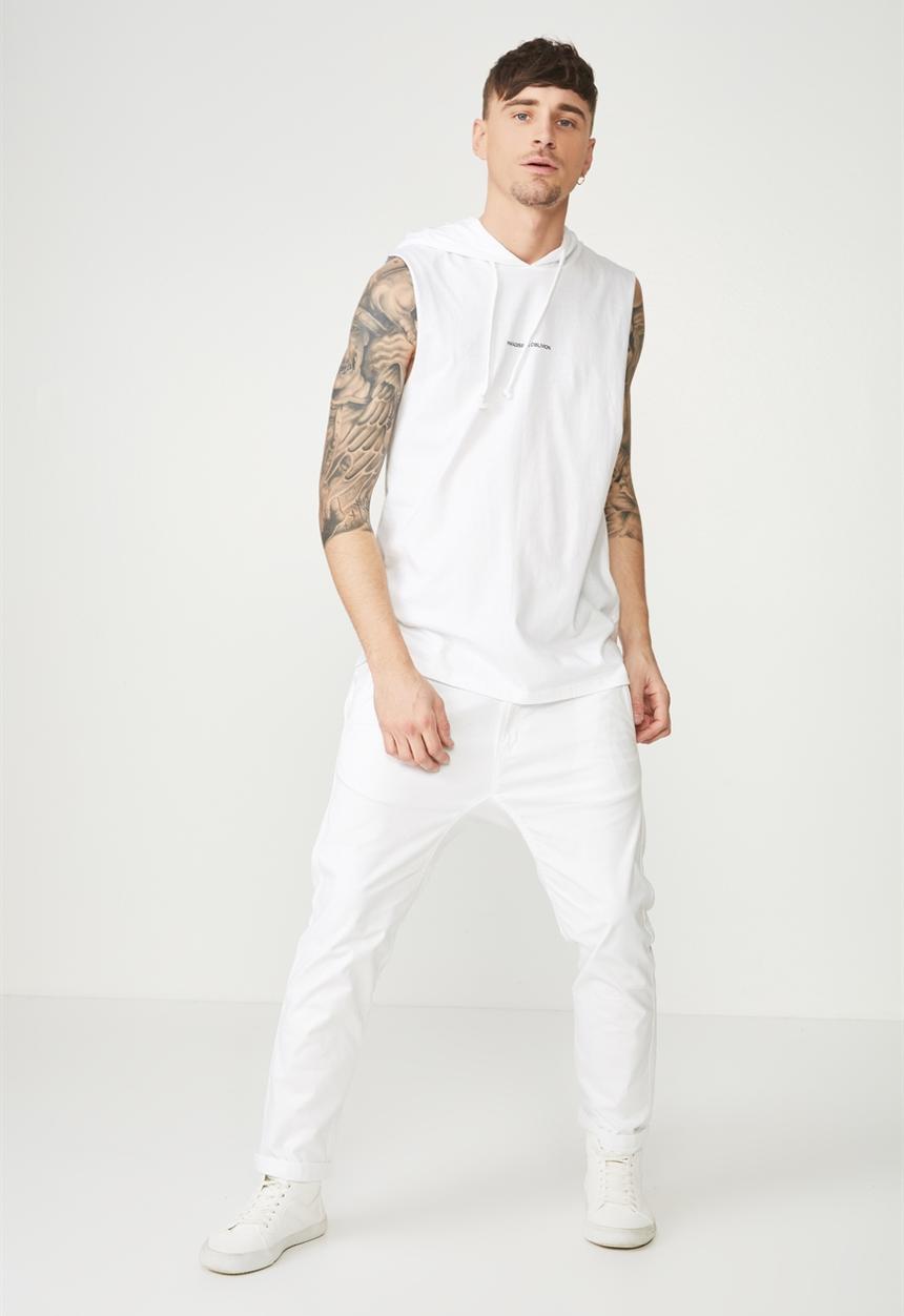 Cotton On - Hustle muscle tank - white