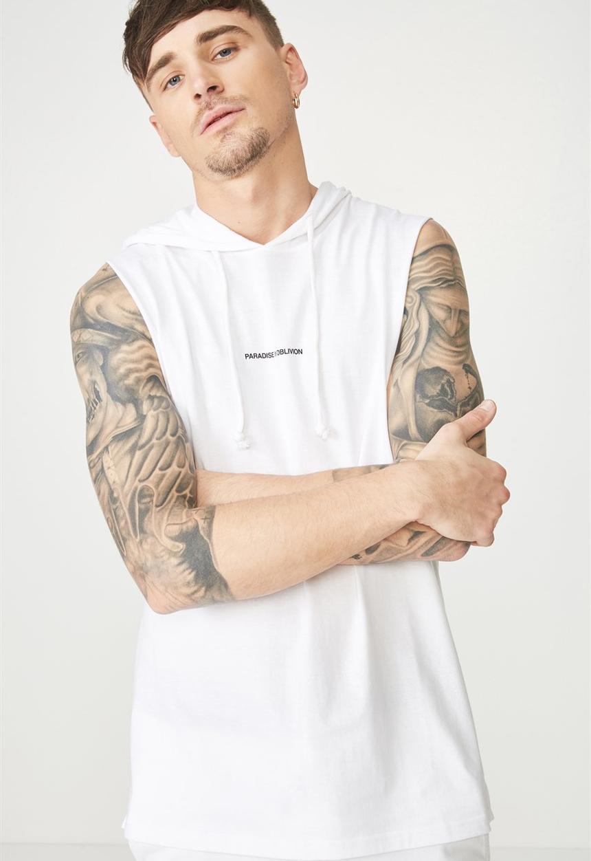 Cotton On - Hustle muscle tank - white