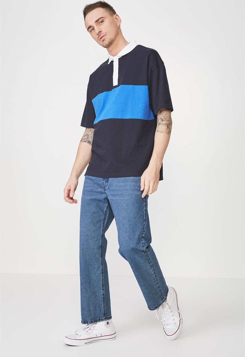 Cotton On - Oversized short sleeve polo - multi