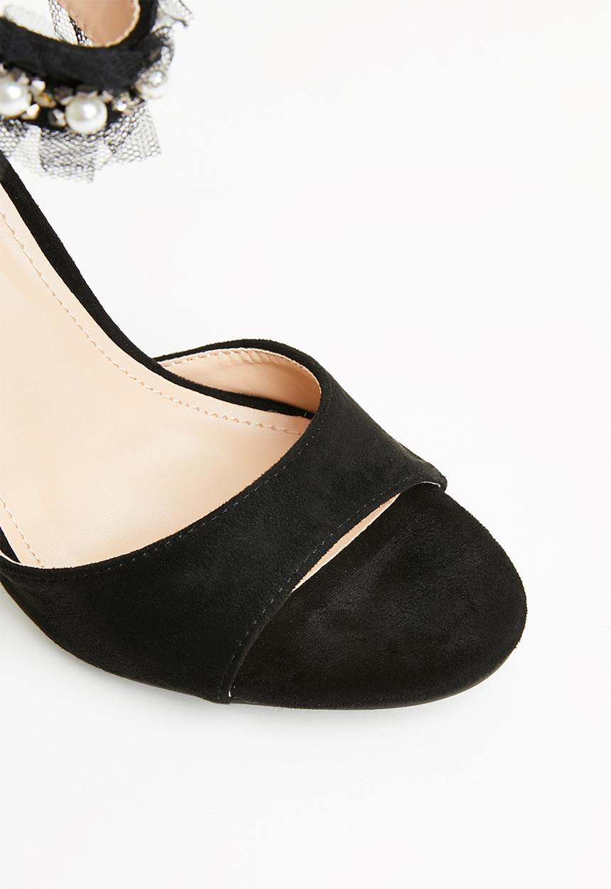 Miss Black - Moore open toe heels - black