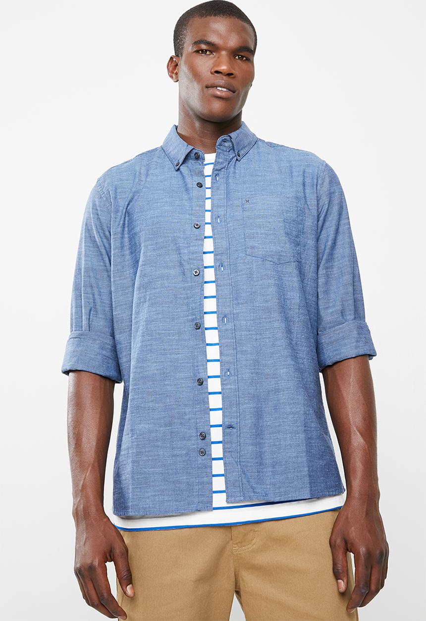Hurley - Long sleeve shirt - blue