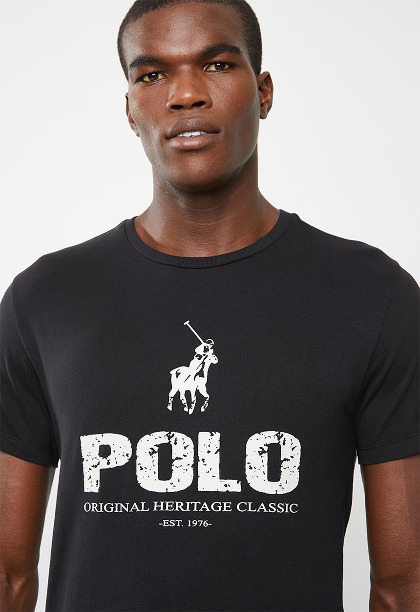 POLO - Classic printed crew neck T-shirt - black 