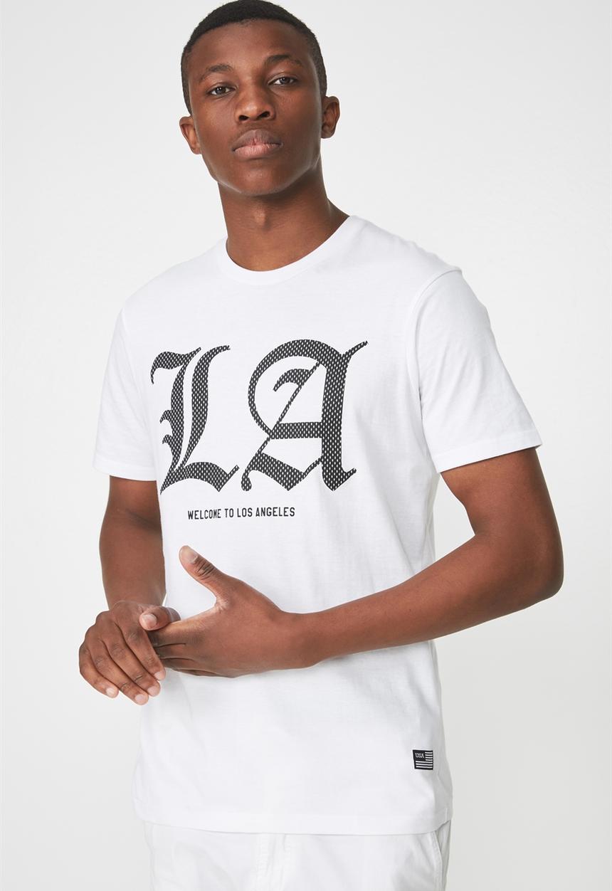 Cotton On - Active graphic tee - white