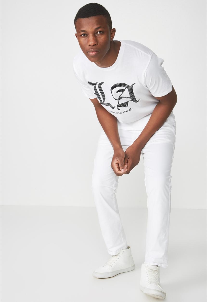 Cotton On - Active graphic tee - white
