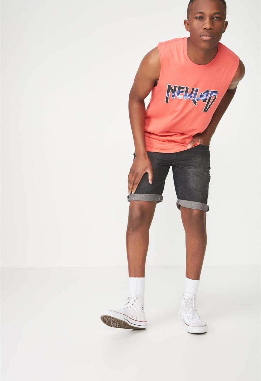 Cotton On - Tbar muscle tank - coral