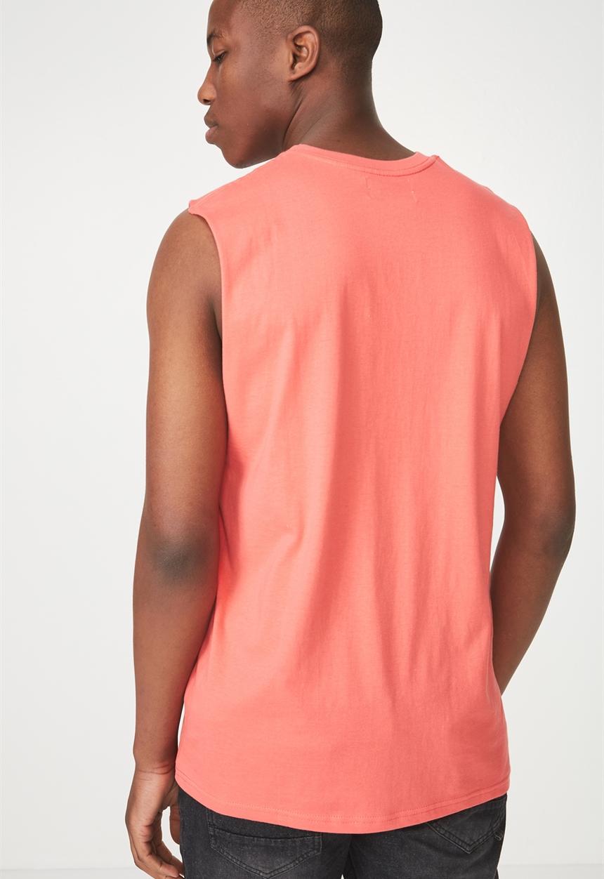 Cotton On - Tbar muscle tank - coral