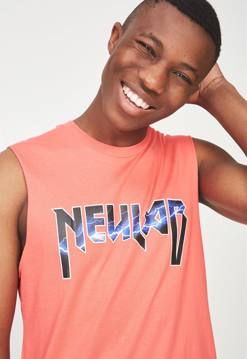 Cotton On - Tbar muscle tank - coral