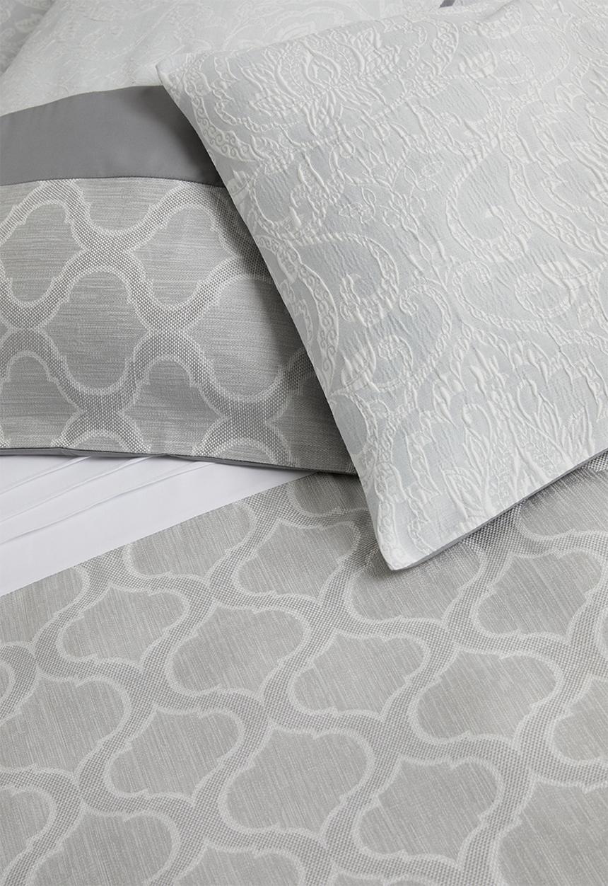 Design Studio - Huxley jacquard duvet cover set - grey
