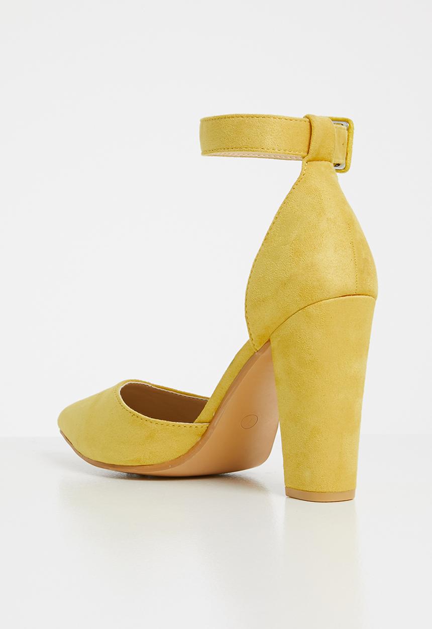 Superbalist - Farrah ankle strap heel - yellow