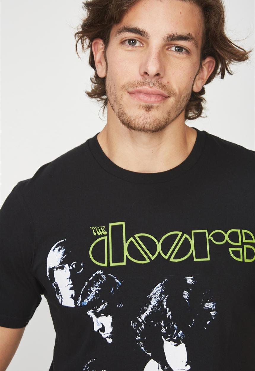 Cotton On - Tbar the doors-full band collaboration tee - black