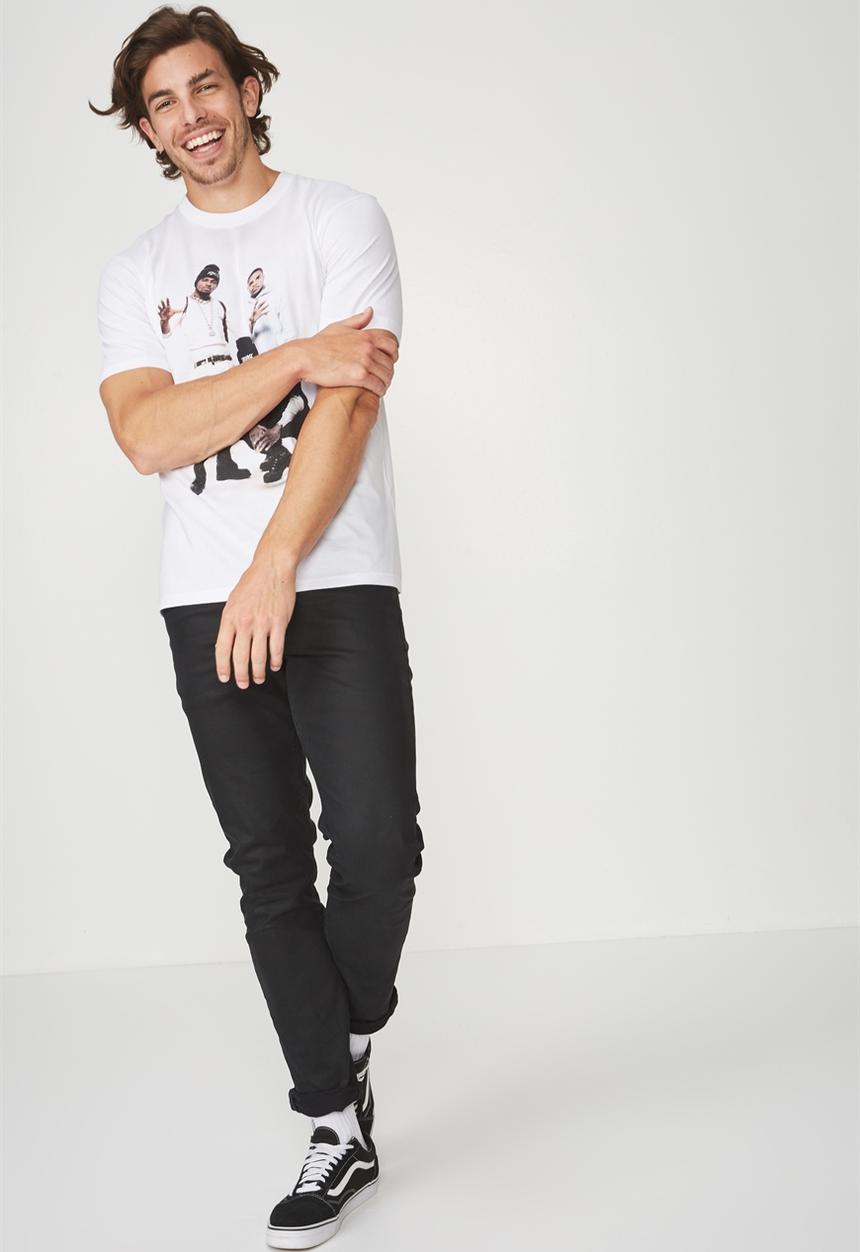 Cotton On - Tbar naughty by nature collaboration tee - white