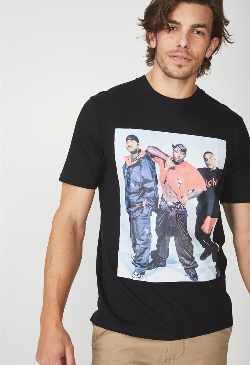 Cotton On - Tbar naughty by nature collaboration tee - black
