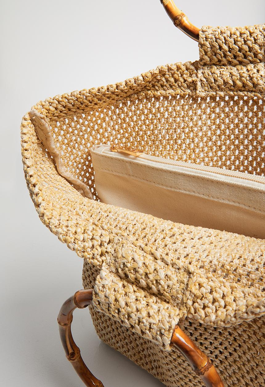 Superbalist - Serena bamboo handle bag - brown 
