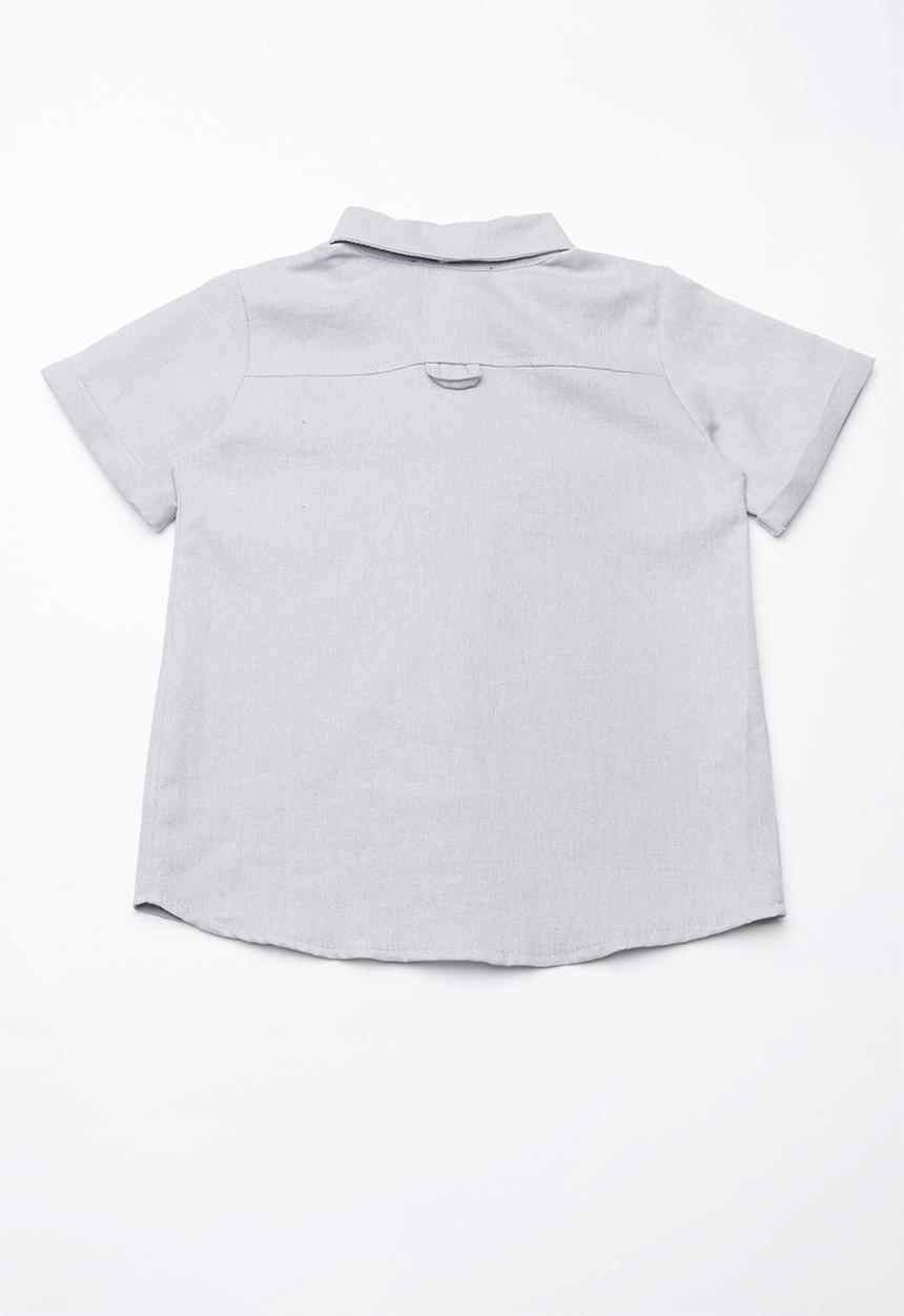 Superbalist - Boys linen shirt - grey 