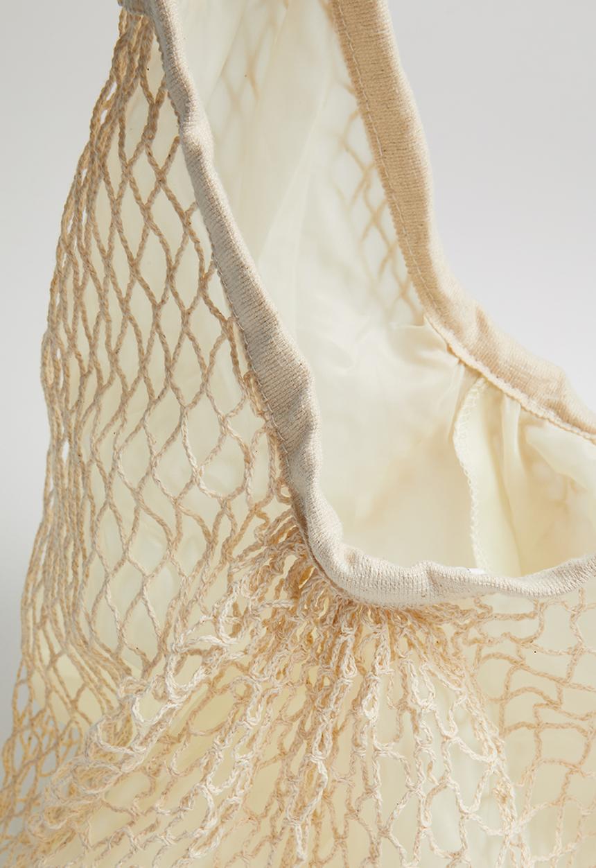 Superbalist - Chev netted shopper - cream 
