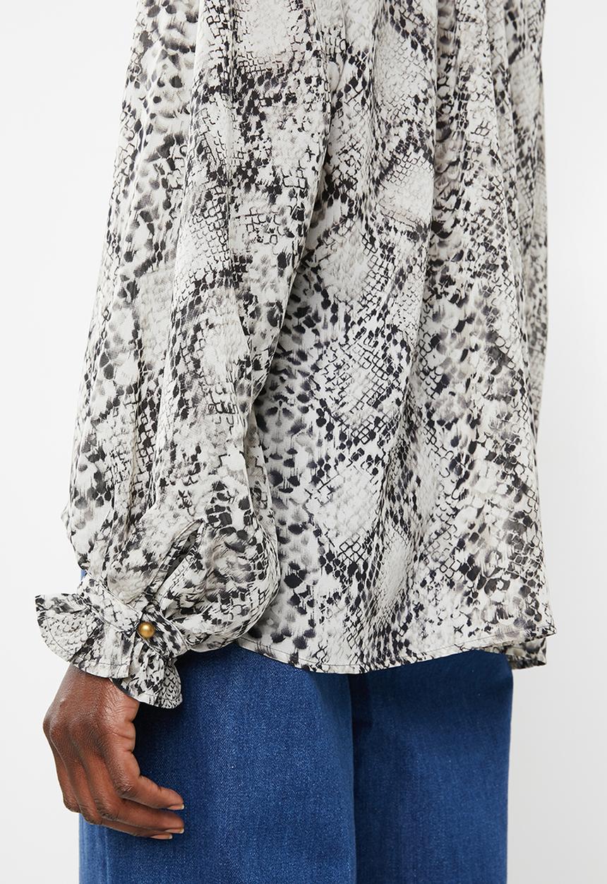 Superbalist - Peasant blouse - grey 