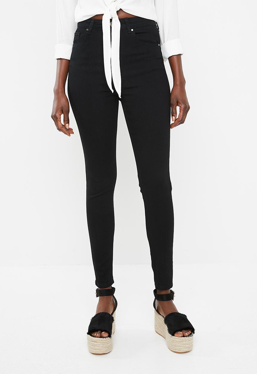 Superbalist - Hi-rise skinny jeans - black